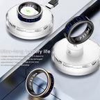 SR16 Smart Ring for Men & Women, Heart Rate Blood Pressure Health Tracker, 5ATM Waterproof Multi Sports Modes, Wireless Charging Smart Ring