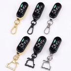 LED Digital Hanging Pocket Watch, Portable Waterproof Carabiner Watch, Luminous Display Fob Watch for Kids & Adults