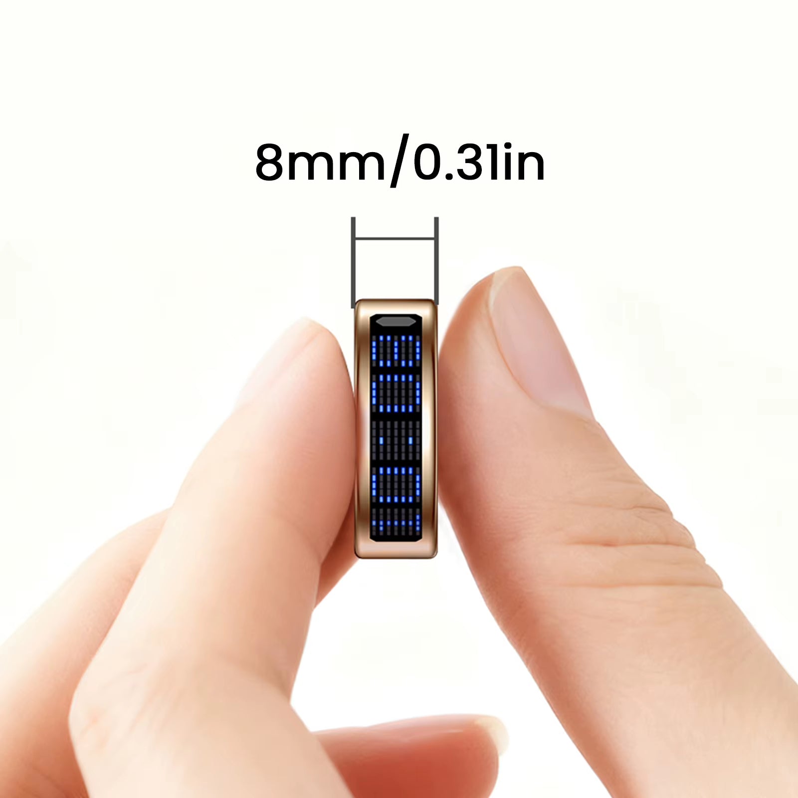SR16 Smart Ring for Men & Women, Heart Rate Blood Pressure Health Tracker, 5ATM Waterproof Multi Sports Modes, Wireless Charging Smart Ring