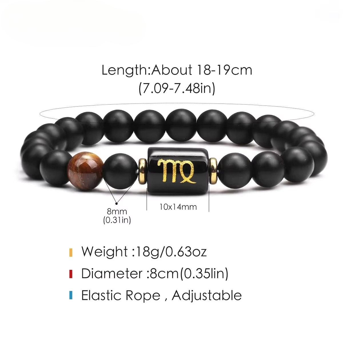 12 Zodiac Constellation Bracelet for Men & Women, Aries Virgo Leo Libra Charm Bangle, Friendship Jewelry