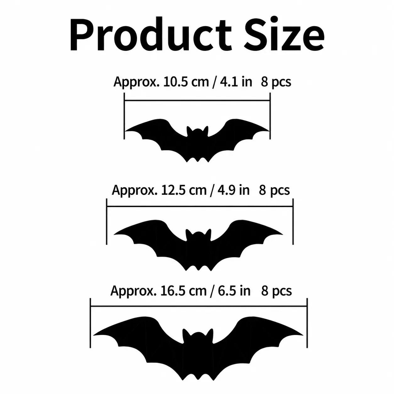 3D Bat LED Light Halloween Decorations, 12/24 Pack Spooky Glowing Ornaments, Bendable Bubble-Free Wall Stickers, Battery Powered Easy Install Indoor Decor for Home Party Window Door Festival