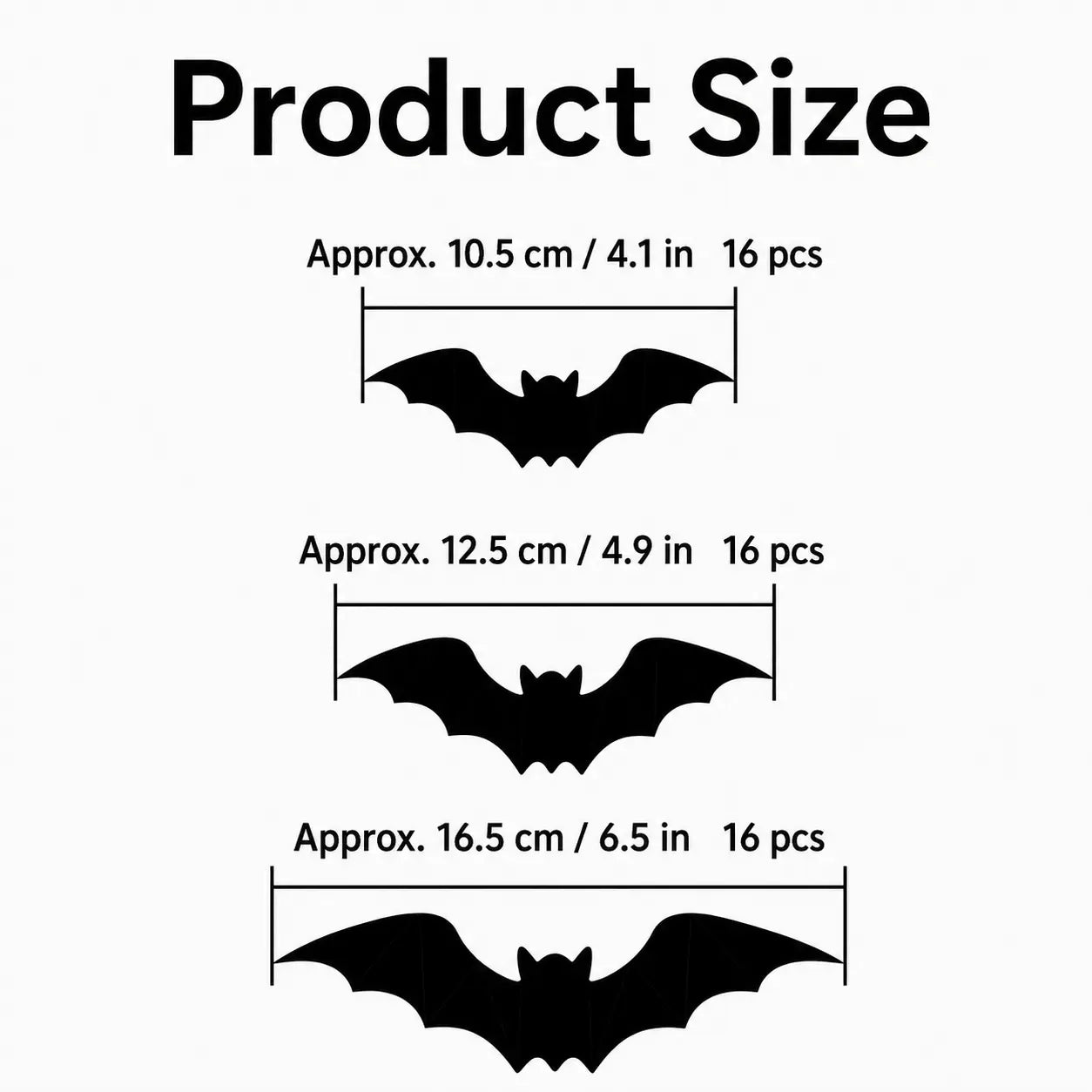 3D Bat LED Light Halloween Decorations, 12/24 Pack Spooky Glowing Ornaments, Bendable Bubble-Free Wall Stickers, Battery Powered Easy Install Indoor Decor for Home Party Window Door Festival