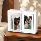 Personalized Rotating Photo Carousel Frame, Custom Flip & Spin Desktop Photo Box, 2026 Christmas Keepsake Gift