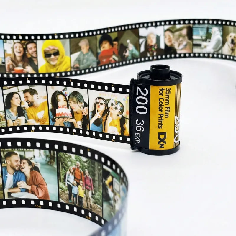 Personalized Custom Camera Film Roll Photo Album, Vintage Style Custom Picture Memory Gift