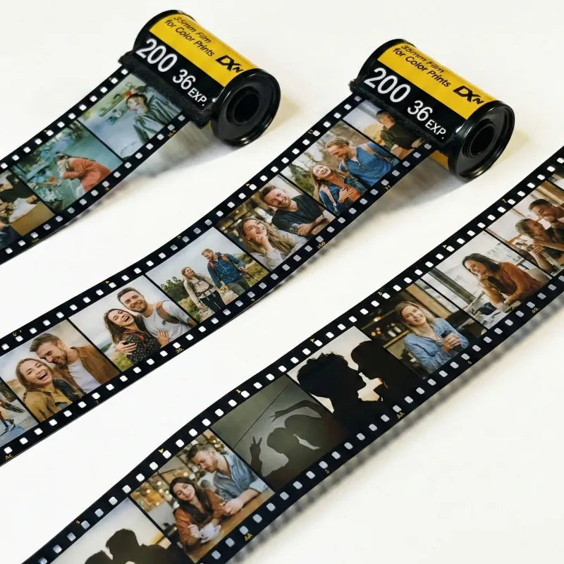 Personalized Custom Camera Film Roll Photo Album, Vintage Style Custom Picture Memory Gift