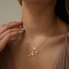 Personalized 3 Layered Initial Necklace for Women | 925 Sterling Silver Pink Heart CZ | Adjustable Snake Chain Choker | Custom Dainty Jewelry Gift