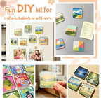 Clear Acrylic DIY Fridge Backing,Square Magnetic Photo Frames for Crafts, Kitchen, Classroom & Office Decoration