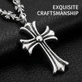 Trendy Casual Cross Pendant Chain Necklace | Stylish Everyday Jewelry for Daily Wear